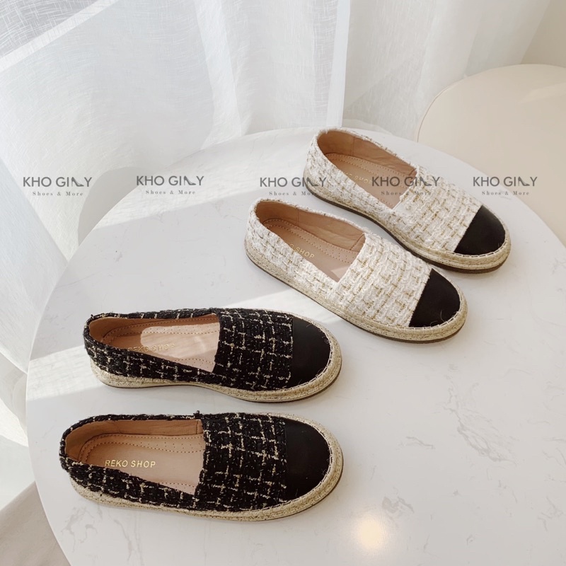 Giày Slipon pha Tweed G0206