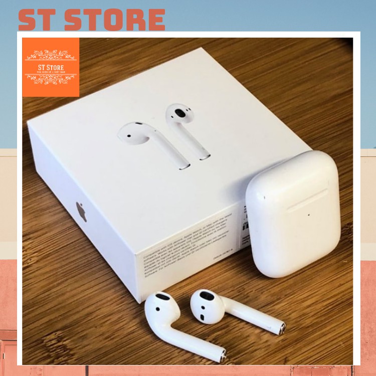 [AIRPODS 2] tai nghe bluetooth tws đôi tên định vi Phiên Bản airpod 2 cao cấp, Bass sâu, bản lề chống gập