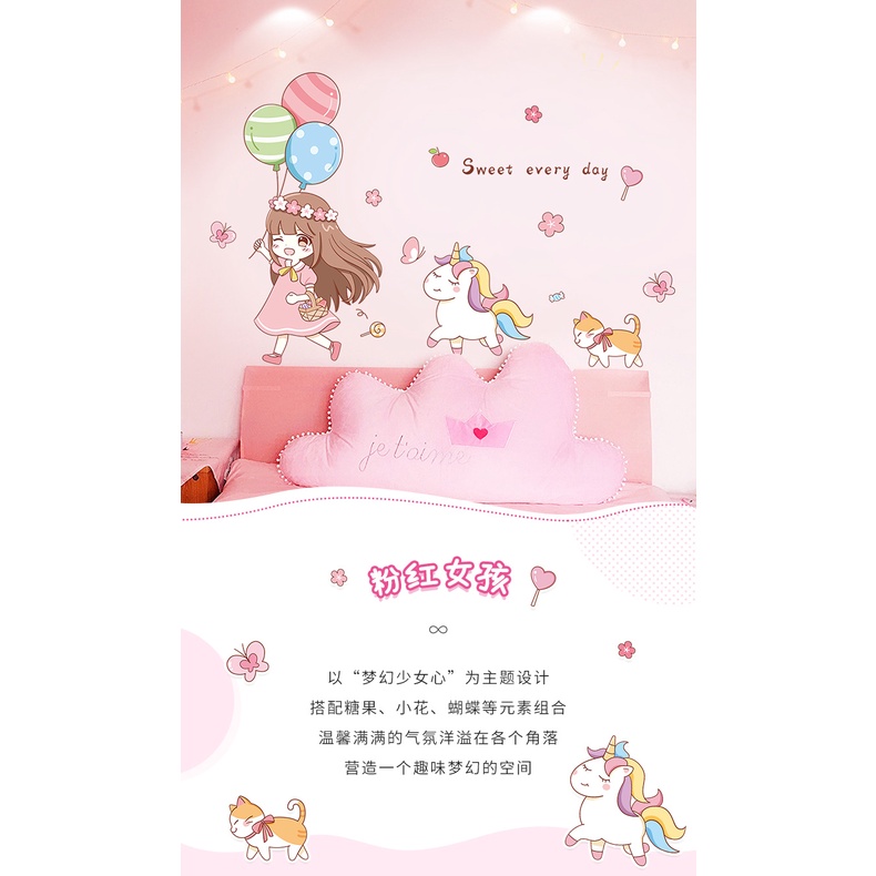 Tranh decal dán tường NGỰA PONY trang trí phòng khách, phòng ngủ - Tranh decal dán tường cho bé
