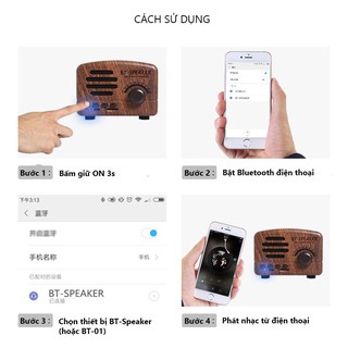 Loa bluetooth mini cổ điển BT01 HOMME