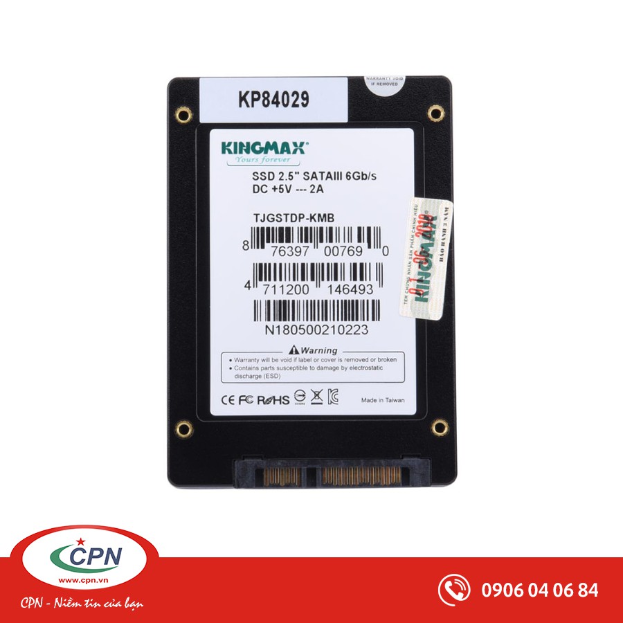 Ổ cứng thể rắn SSD Kingmax 240GB SMV32 - 2.5", SATA 6Gbps, 540/300MBps - KM240GSMV32 | WebRaoVat - webraovat.net.vn