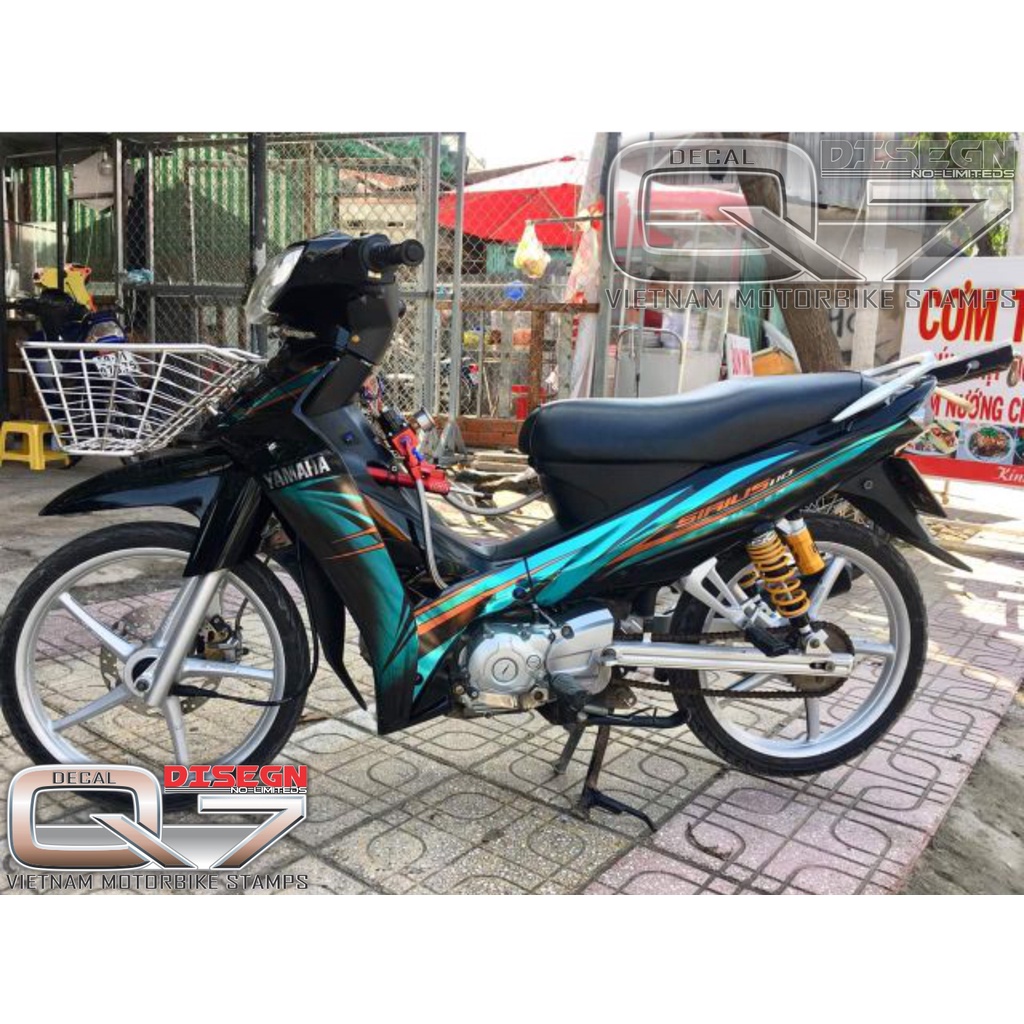 Tem Rời Sirius 110 Xanh Đen