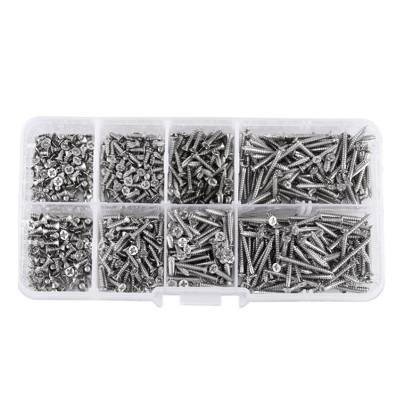 Bộ 800 Ốc Vít M2 Bằng Thép Không Gỉ Chuyên Dụng Cho Khóa Gỗ