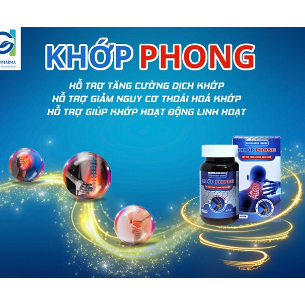 (CHÍNH HÃNG) KHỚP PHONG - HỖ TRỢ GIẢM ĐAU KHỚP, TĂNG DỊCH NHẦY CHO KHỚP (LỌ 30 VIÊN)