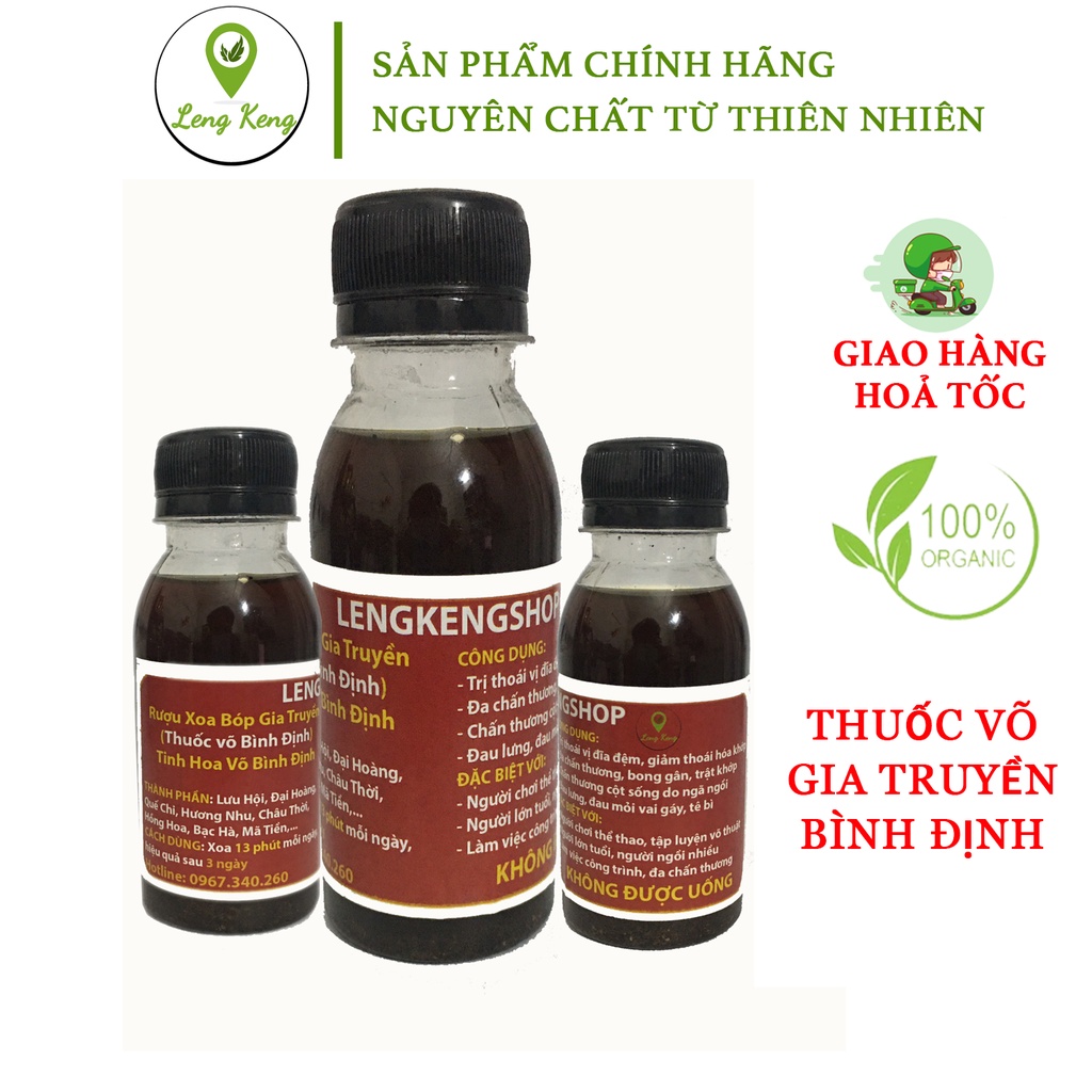 Dầu Xoa Bóp Gia Truyền Bình Định, Rượu Xoa Bóp Xương Khớp, Thuốc Võ Bình Định