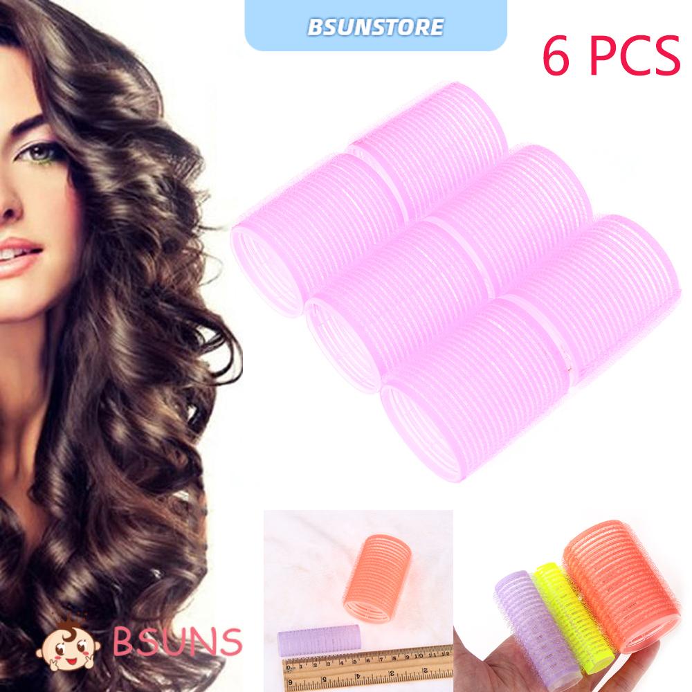 [Hàng mới về] Set 6 lô cuốn tóc chuyên nghiệp nhiều kích cỡ màu sắc ngẫu nhiên độc đáo