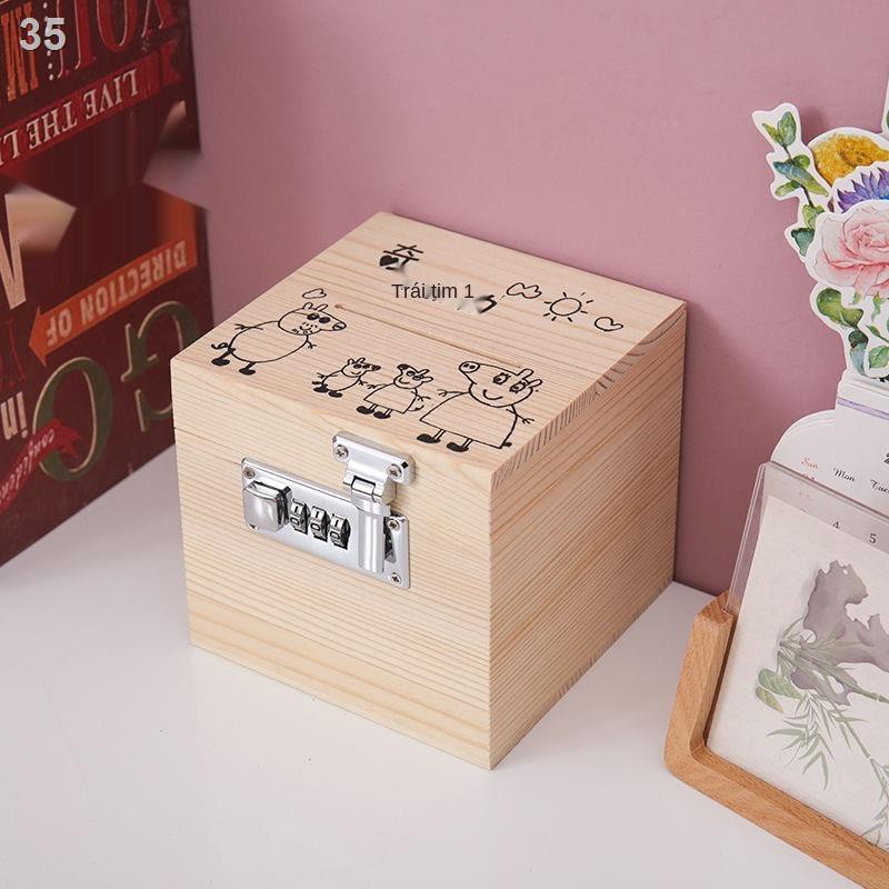 PNgân hàng heo đất Douyin lớn Trẻ em dành cho người Quà tặng sinh nhật sáng tạo Con nhỏ nổi tiếng có thể lấy hộp đ