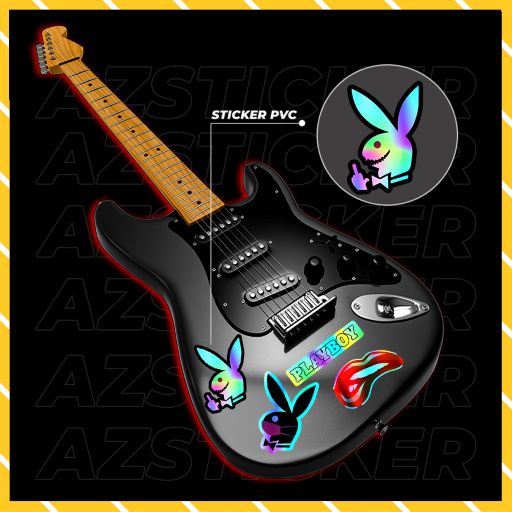 Sticker PlayBoy 7 Màu Mã Số 5X-02 | Hình Dán Mũ Bảo Hiểm Cắt Sẵn Tại Azsticker