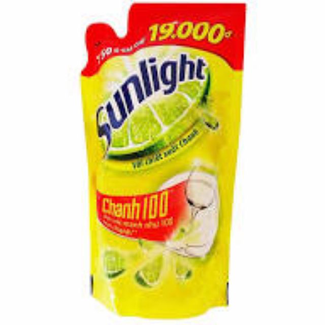 Túi Nước rửa chén Sunlight Chanh 100 ( túi 750g )