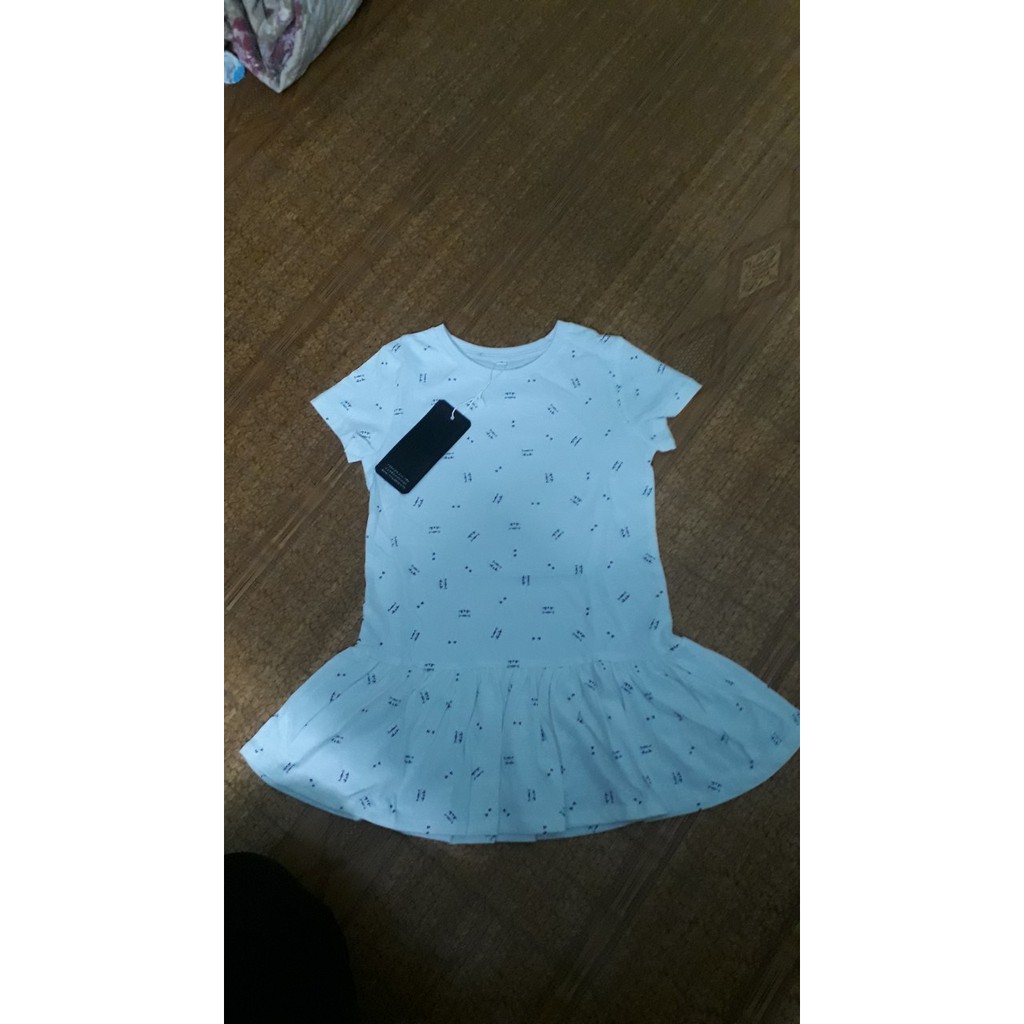 váy trắng trẻ em cho bé gái hàng xuất dư cotton mùa hè