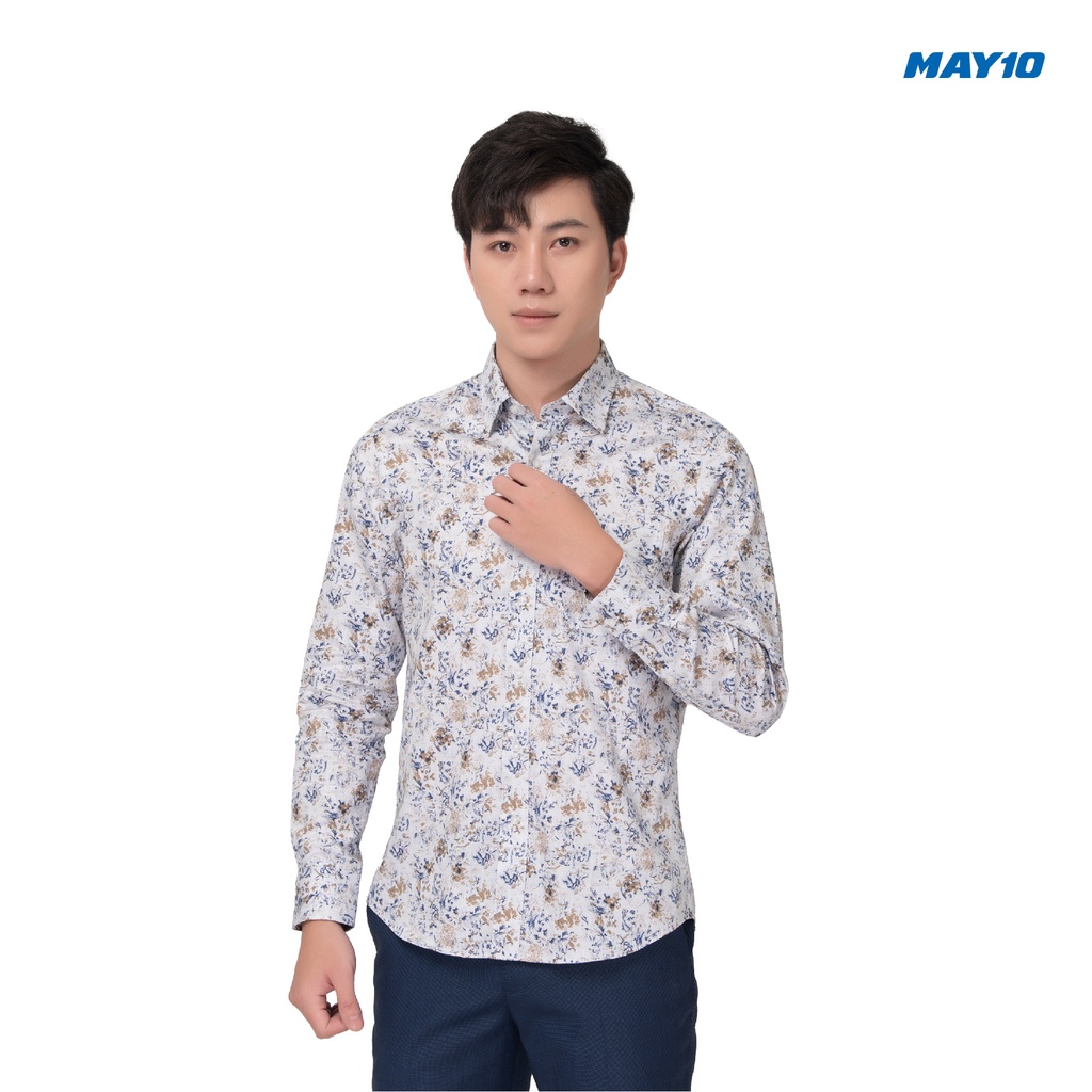 Áo sơ mi nam dài tay May 10 dáng Regularfit mã 010119441 màu AH239