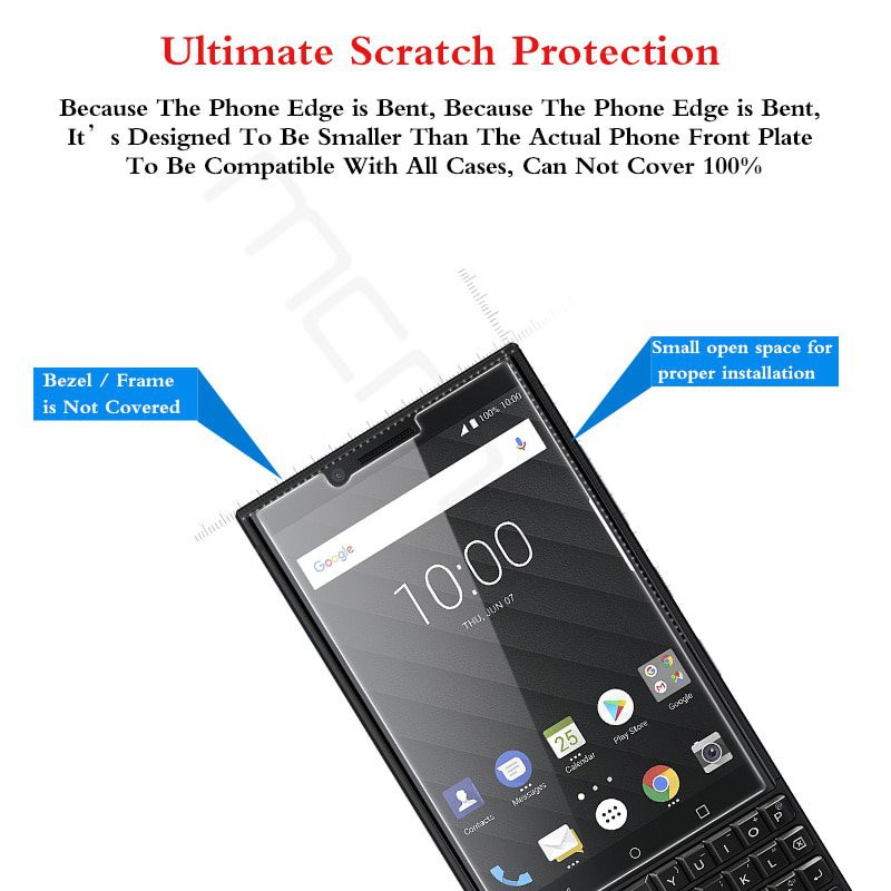 Kính CL BlackBerry Key2/ KeyTwo Cường Lực 2.5D Không FULL, 9H-0.26mm