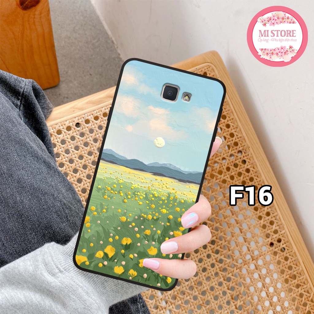 Ốp lưng điện thoại SAMSUNG J5 PRIME/ J7 PRIME/ J4 PRIME/ J4 PLUS/ J4 CORE in hình cánh đồng hoa nhẹ nhàng, vintage