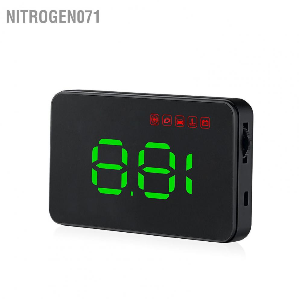 Nitrogen071 Car HUD Speedometer Universal HD Multifunctional Digital Display Windshield Projector OBD Smart Gauge