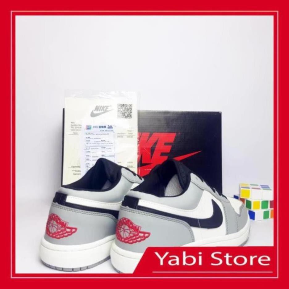 🔥FREE SHIP-HÀNG QUẢNG CHÂU 🔥Giày thể thao sneaker🔥Air Jordan 1 Low JD LIGHT SMOKE GREY full box - Yabi Store