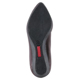 Giày nữ da bò 5 phân màu nâu đất LS7943