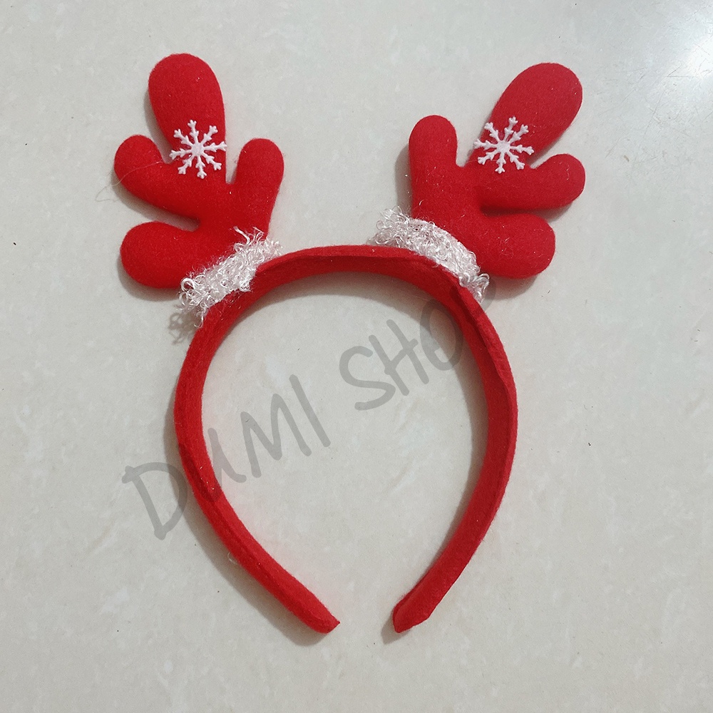 Cài Tóc Noel Xinh Xắn Ông Già Noel, Tai Tuần Lộc, Phụ Kiện Chụp Ảnh Noel - Dumi Shop