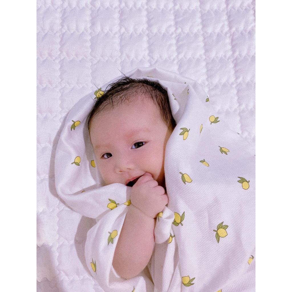 (Baby&amp;I) Khăn tắm Baby &amp; I Hàn quốc cho bé (90x90cm) thương hiệu Baby and I
