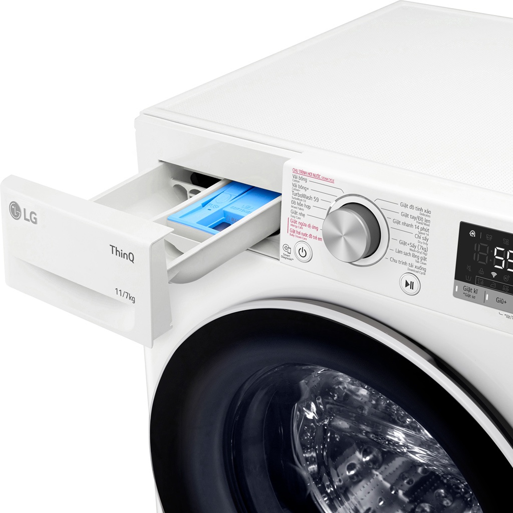 [MIỄN PHÍ GIAO LẮP] FV1411D4W - Máy giặt sấy LG Inverter 11 kg FV1411D4W