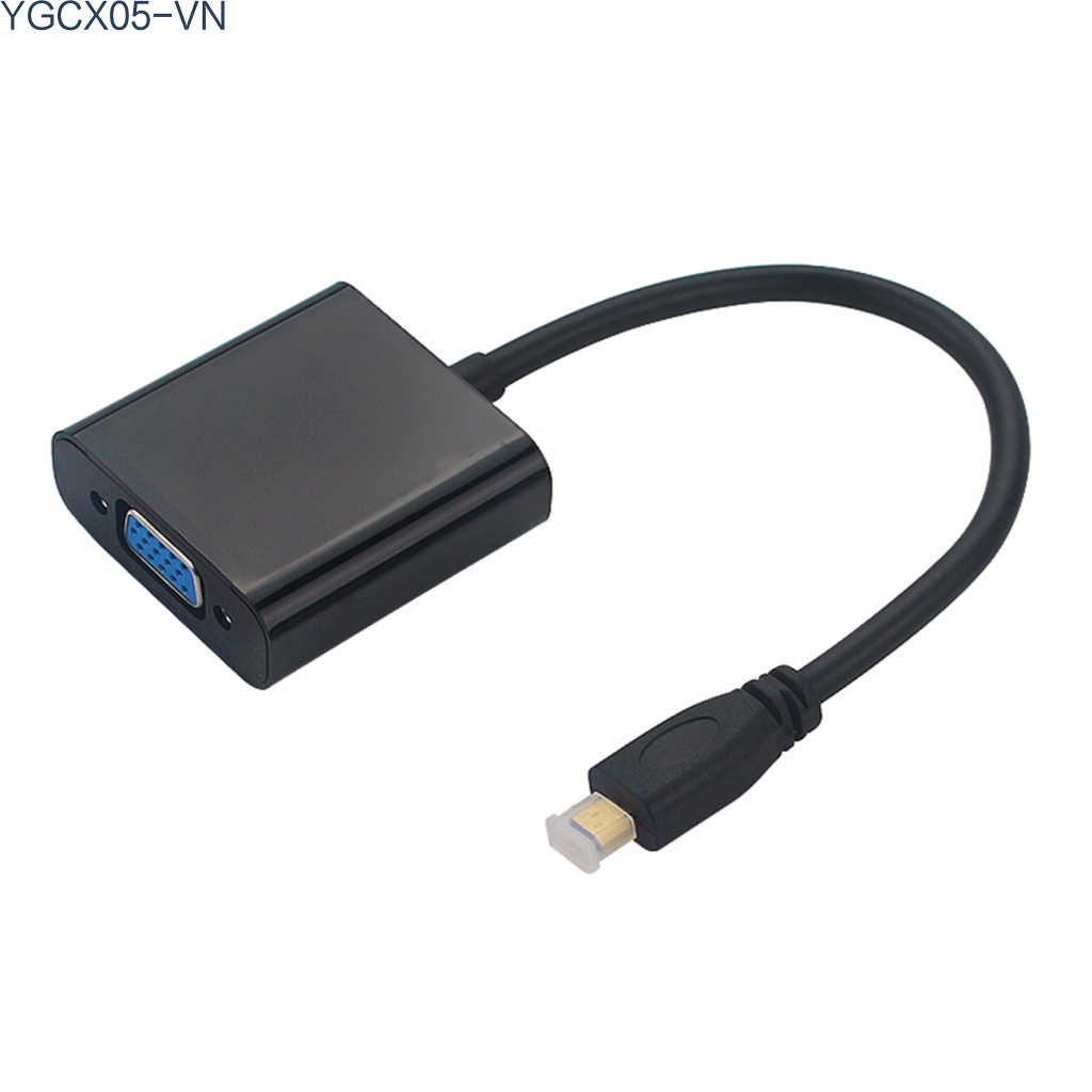 Cáp Chuyển Đổi Âm Thanh Từ Đầu Cắm Sang Ổ Cắm + Cổng Cắm Usb + Đầu Cắm Micro Hdmi Sang Vga Cho Điện Thoại / Raspberry Pi 4