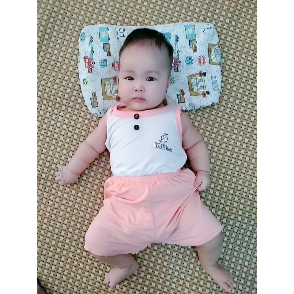 Bộ balo kwoon thun lạnh cổ màu