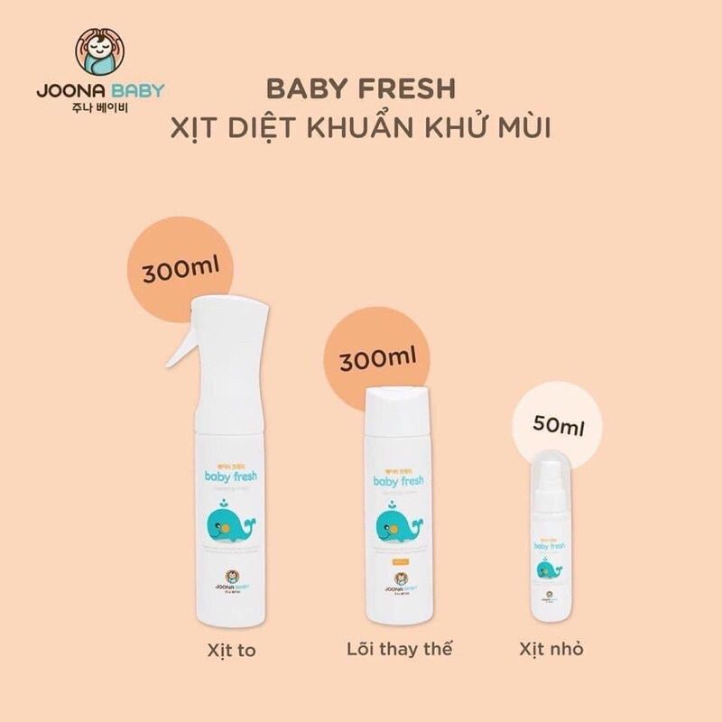Xịt khuẩn 𝐁𝐀𝐁𝐘 𝐅𝐑𝐄𝐒𝐇 - Hàn Quốc