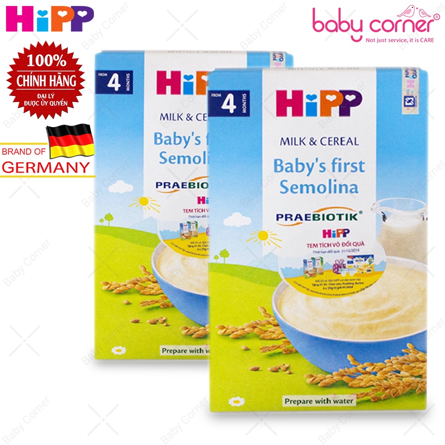 [Combo 2 Hộp] Bột Ăn Dặm Khởi Đầu HiPP Organic Baby's First Semolina 250g