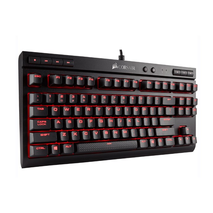 Bàn phím cơ CORSAIR K63 (TKL/Cherry MX Red/Đỏ)