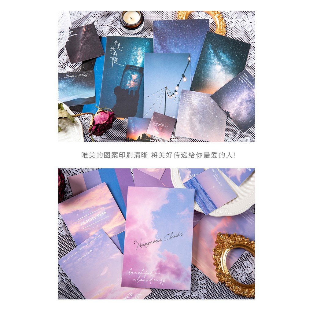 Set Tranh Ảnh Decor + Sticker 💖 POSTCARD MOONRISE KINGDOM Trang Trí Phòng Bàn Học Treo Tường Phụ Kiện Chụp Ảnh Hàn Quốc