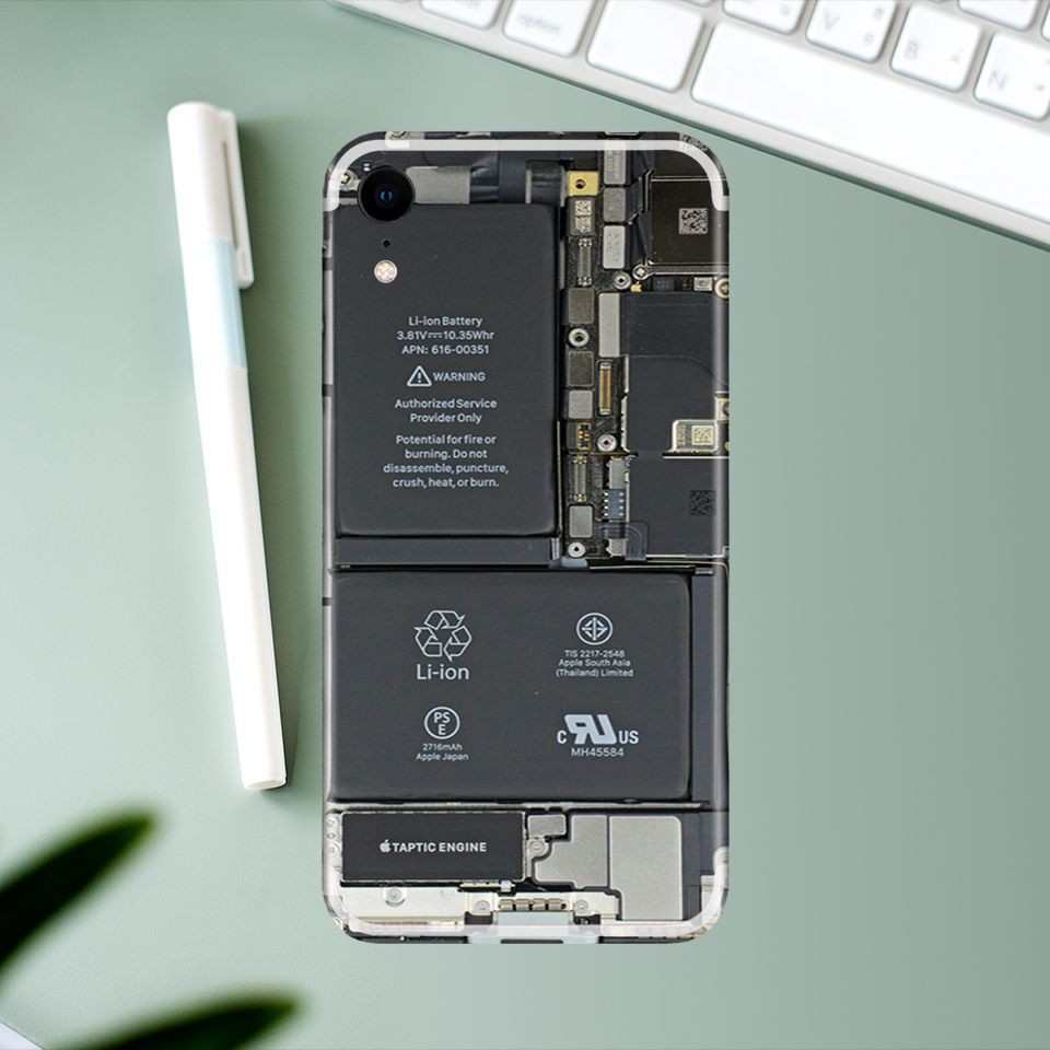 Miếng dán skin cho iPhone hình linh kiện