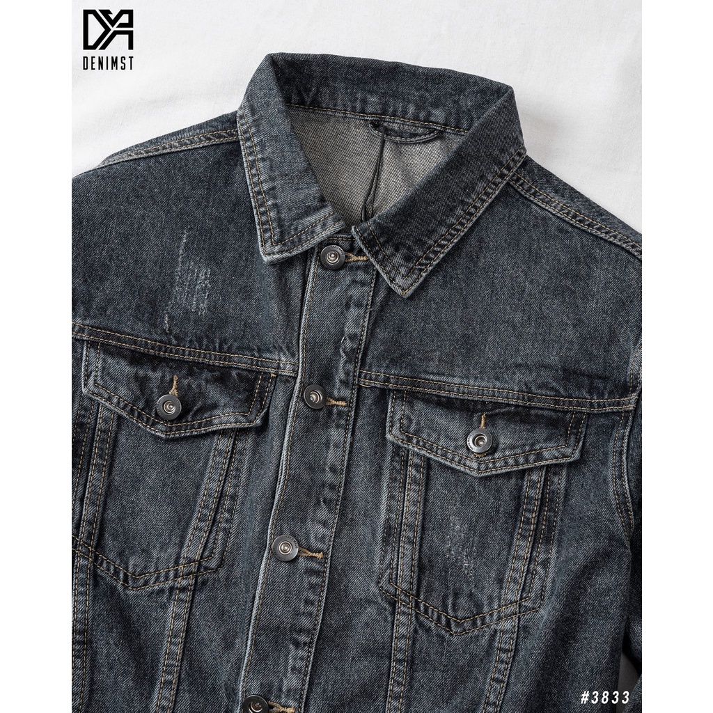 Áo Khoác Bò Nam Cao Cấp DENIMST 3833 Chất Jean, Dáng Slim Fit