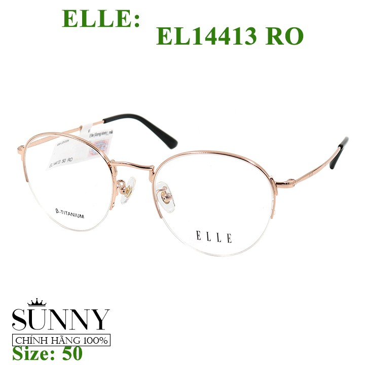 Gọng kính thời trang Elle EL14413 chính hãng, bảo hành toàn quốc