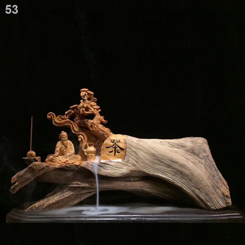 Taihang vách đá gỗ bách chạm khắc gốc đồ trang trí tượng Thần tài Quan Âm Di Lặc ngôi sao sinh nhật Công thủ mỹ ng