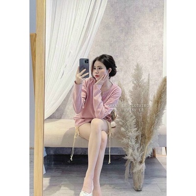 Áo len tổ ong fom thụng hàng đẹp