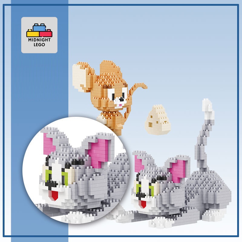 Mô Hình Lắp Ráp LEGO Tom Và Jerry, Mèo Và Chuột, Đồ Chơi Hoạt Hình Tom and Jerry