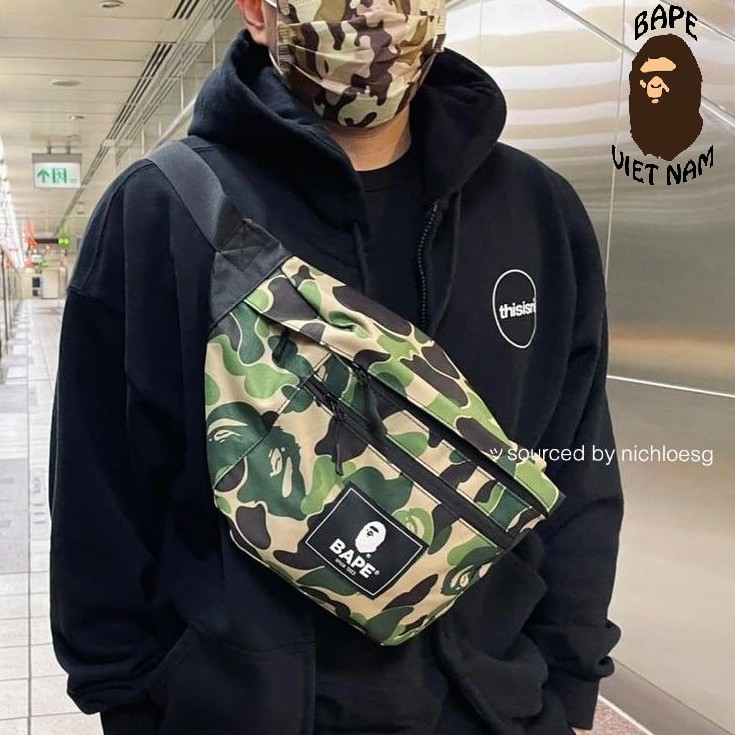 [FREESHIP] Túi đeo chéo Bape Camo Green 2021 - BAPE 2021 SPRING SUMMER MOOK MAGAZINE SHOULDER BAG Bape VN