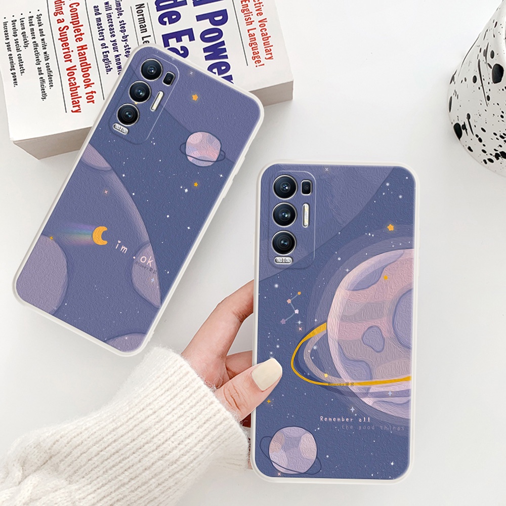 Ốp Điện Thoại Họa Tiết Hành Tinh Màu Tím Cho Realme C11 C15 Q3 5i PRO Realme 5 6 7 8 5S 6i 7i 6s 8S PRO Q Narzo 20