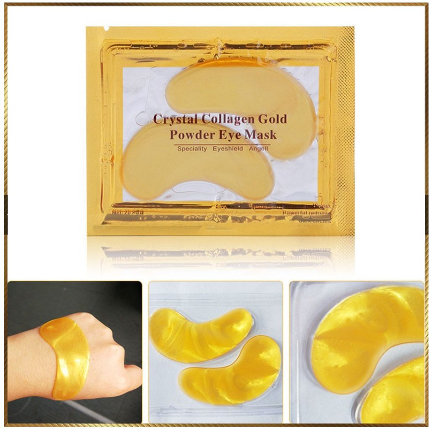 [XẢ KHO_GIÁ GỐC] [XẢ KHO_FREESHIP]  Mặt nạ mắt Crystal Collagen Gold Powder Eye Mask