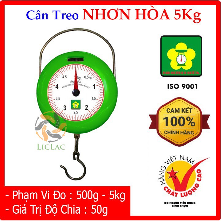 Cân treo mini Nhơn Hòa 5kg hàng Việt Nam chất lượng cao ( Chính Hãng ) - CHỢ LỚN GIÁ SỈ