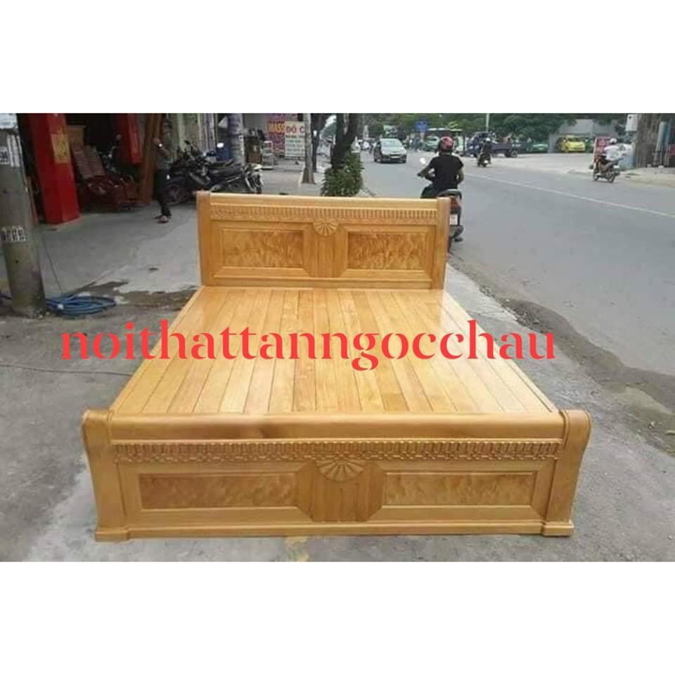 Giường Ngủ Thường Dạt Phản Gỗ Sồi Nga  Gía Gốc Tại Nội Thất Tân Ngọc Châu