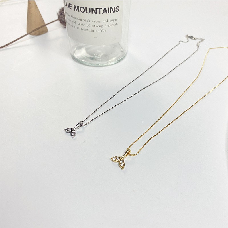 Vòng cổ mặt đuôi cá thiết kế đơn giản cá tính cho nữ