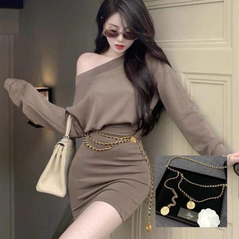 Đai váy xích belt xích thời trang phụ kiện đai váy Hari korea accessories