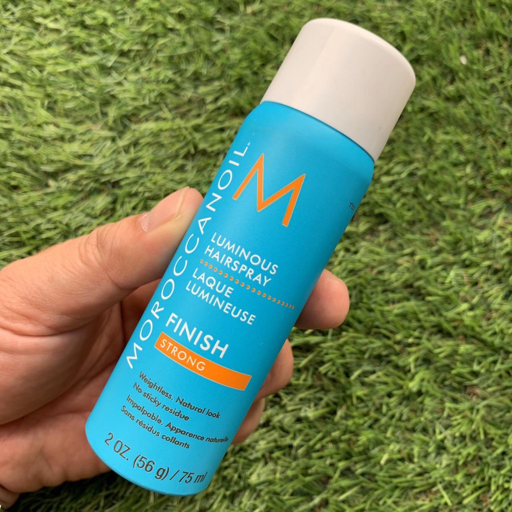 Gôm xịt giữ nếp linh hoạt MOROCCANOIL 75ml - LUMINOUS HAIRSPRAY