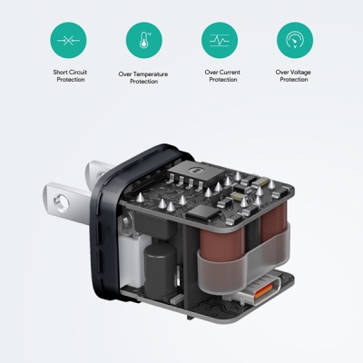 Hàng chính hãng-CỤC SẠC IPHONE PD 20W MINI AUKEY PA-B1 PRO, CỦ SẠC NHANH AUKEY PD PPS 30W PA-Y30S