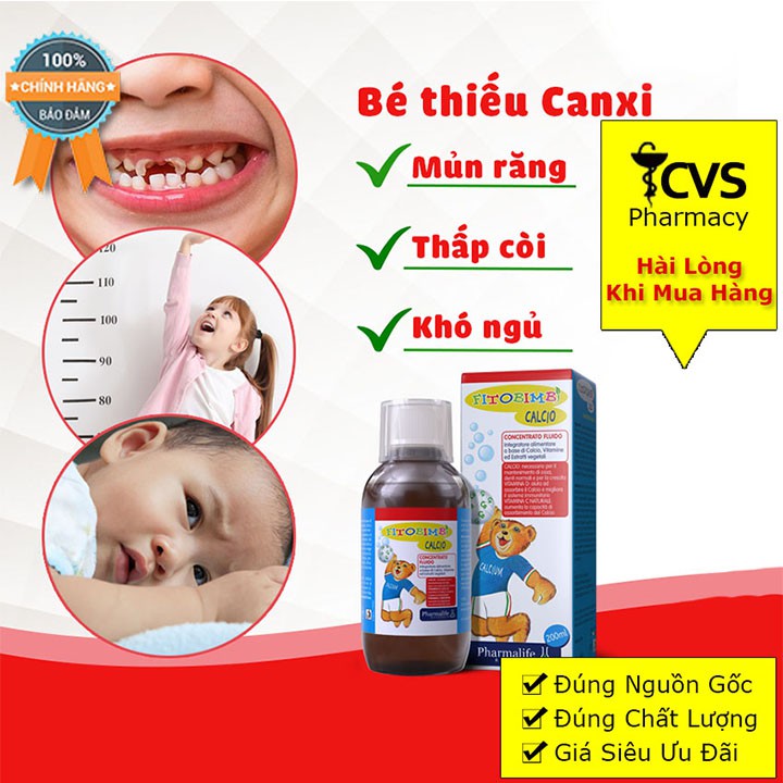 Siro Fitobimbi Calcio - Thảo Dược Châu Âu Giúp Trẻ Cao Lớn Mỗi Ngày (200ml)