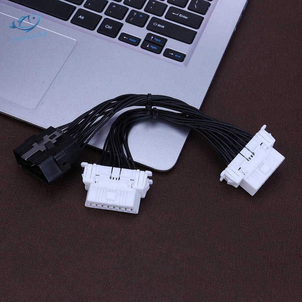Dây cáp chuyển đổi FANICAS OBD 2 16pin 1 sang 2 cho thiết bị chẩn đoán xe hơi ELM327