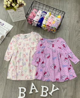 Set 3 váy dài tay bé gái VBG