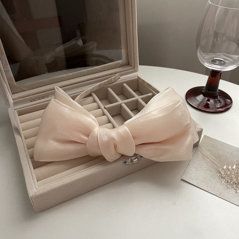 Bờm nơ voan bản lớn tiểu thư dễ thương B109