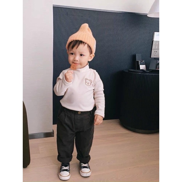 COMBO 4 ÁO GIỮ NHIỆT THÊU GẤU CHO BÉ