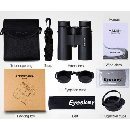 Ống nhòm Eyeskey 8x42ED, 10x42ED Hyperion cao cấp chính hãng - Siêu xa chuyên dụng săn ong, du lịch dã ngoại cắm trại